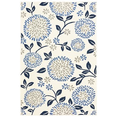 Latour Power Loom Area Rug In Ivory/Blue