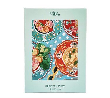 Prints in Pieces Spaghetti Party 1,000-Piece Jigsaw Puzzle, $57
