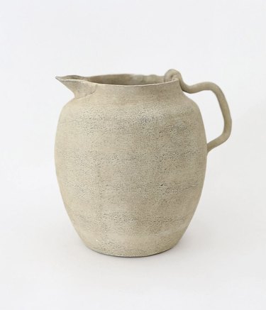 Afloral Tuscan Farmhouse Distressed Ceramic Pitcher, $68