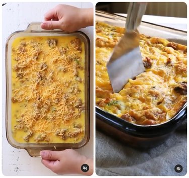 Sweet and Savory's Leftover Stuffing Breakfast Casserole