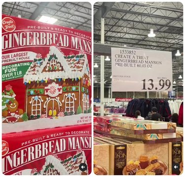 Costco Create-a-Treat Gingerbread Pre-Built Mansion Kit