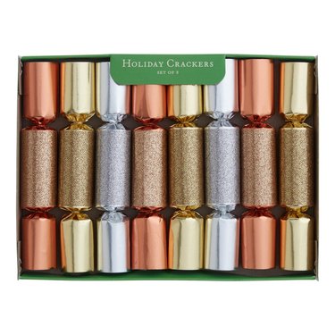bronze gold and silver christmas crackers