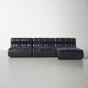 AllModern leather chaise sectional
