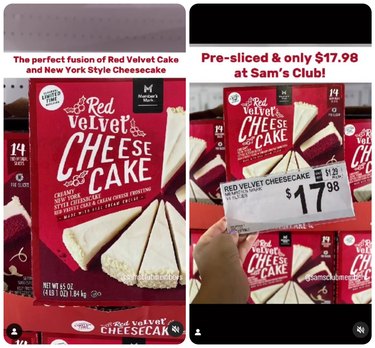 Member's Mark Red Velvet Cheesecake at Sam's Club