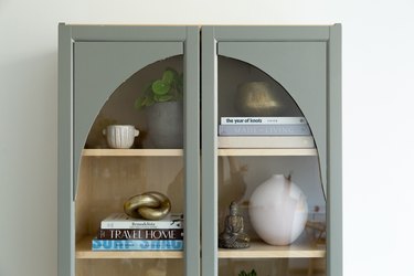 MARKERAD display cabinet, stacked and elevated - IKEA Hackers