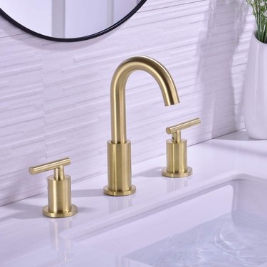TrustMi Solid Brass Widespread Bathroom Faucet
