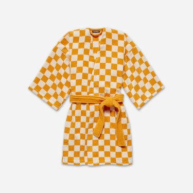 checkered robe
