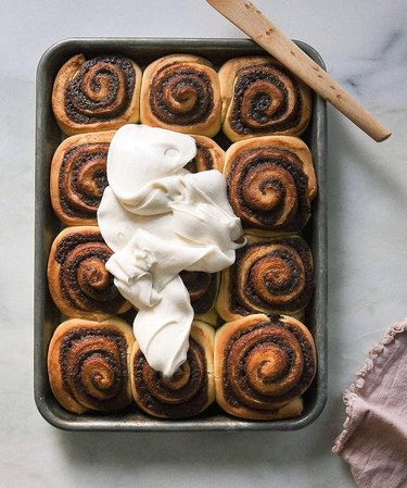 A Cozy Kitchen's Overnight Cinnamon Rolls