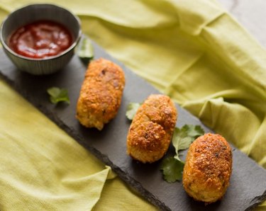 potato and chicken croquettes