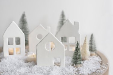 DIY Clay Holiday Village