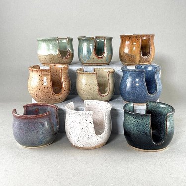 Various Leaman Pottery Sponge Holders