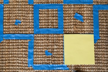 Ikea hack checkerboard jute rug