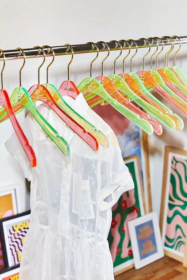colorful hangers