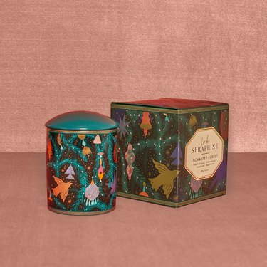 L'or de Seraphine Candle in Enchanted Forest