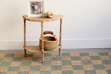 Ikea hack checkerboard jute rug