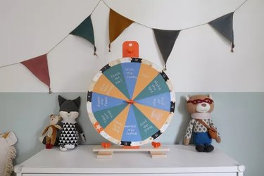 Chore and activity wheel IKEA hack