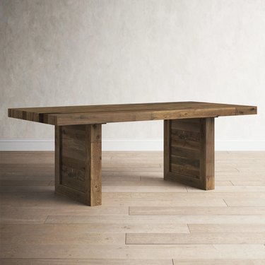 table with thick legs
