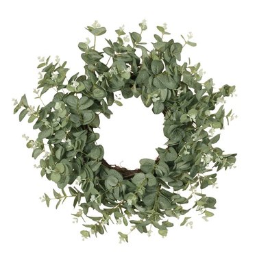Artificial eucalyptus wreath