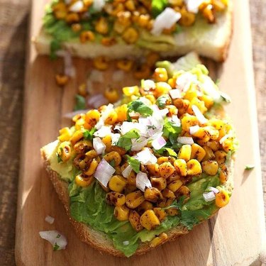 Vegan Richa's Chipotle Roasted Corn Avocado Toast