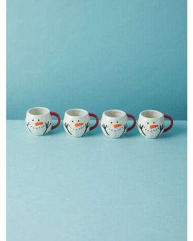 snowman espresso mugs