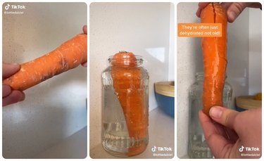 How to revive carrots in water