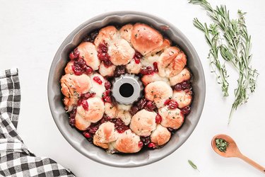 Bake monkey bread until golden brown