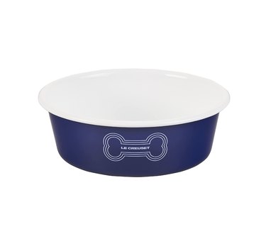 Le Creuset blue pet bowl