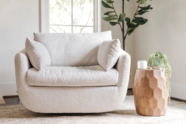 oversize boucle chair