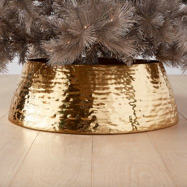 CB2 Liquid Brass Christmas Tree Collar