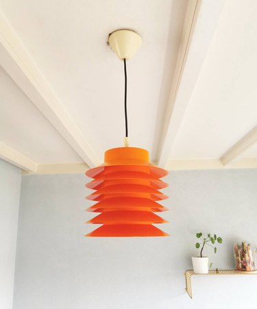 orange plastic pendant