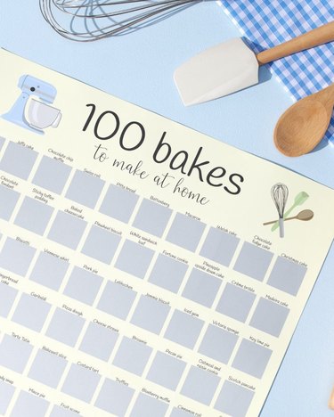 Crumbs by Collette 100 Bakes Scratch Off Poster