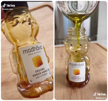How to make vinaigrette dressing in a jar of honey