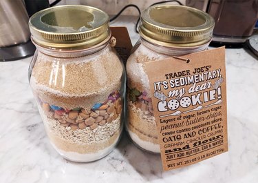 Trader Joe's holiday cookie mix jars