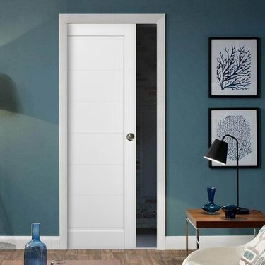 White pocket door