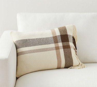 Pottery Barn Willoughby Wool Plaid Lumbar Pillow Cover