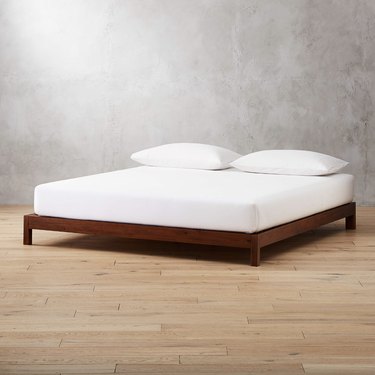 CB2 Simple Acacia Wood Bed Base