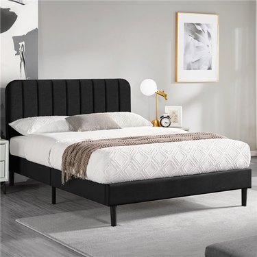 black velvet bedframe