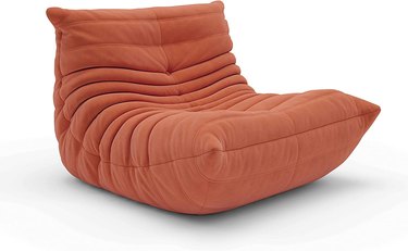orange togo-style chair