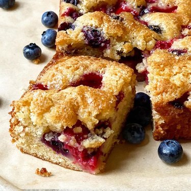 Jessie Sheehan Bakes' One-Bowl Mixed Berry Snack Cake