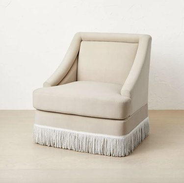 accent chair with fringe