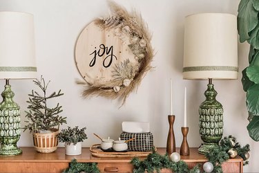 This DIY Christmas sign is the perfect fit for homes decorated in a boho style.