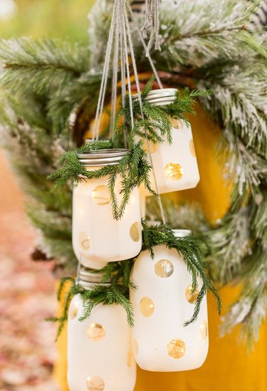 ideas for Christmas lights outdoors diy lantern lamps
