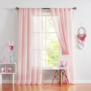 Treatmentex Pom Pom Sheer Curtains