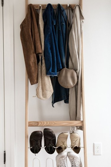 shoe and coat rack as Apartment decorating ideas