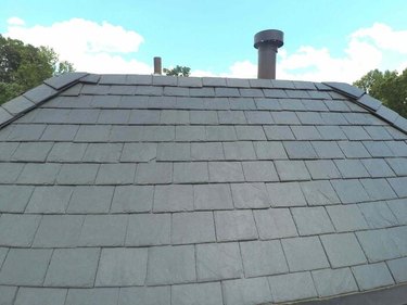 A slate roof