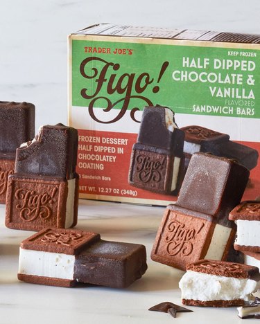 Trader Joe's Figo! Half Dipped Chocolate and Vanilla