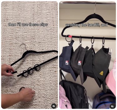 How to reuse broken hangers to hang hats