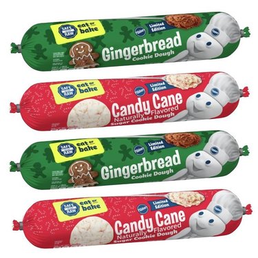 Pillsbury Gingerbread and Candy Cane Cookie Dough