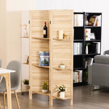 divider with shelves