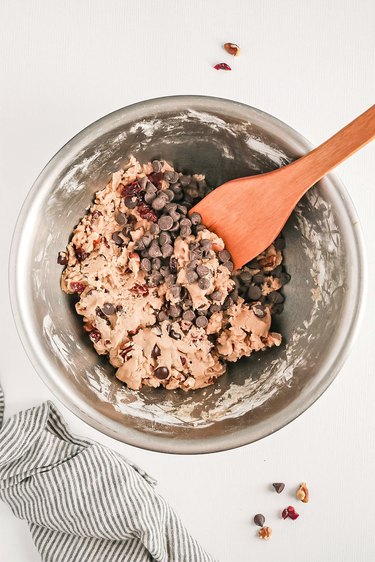 Cookie dough in a large bowl